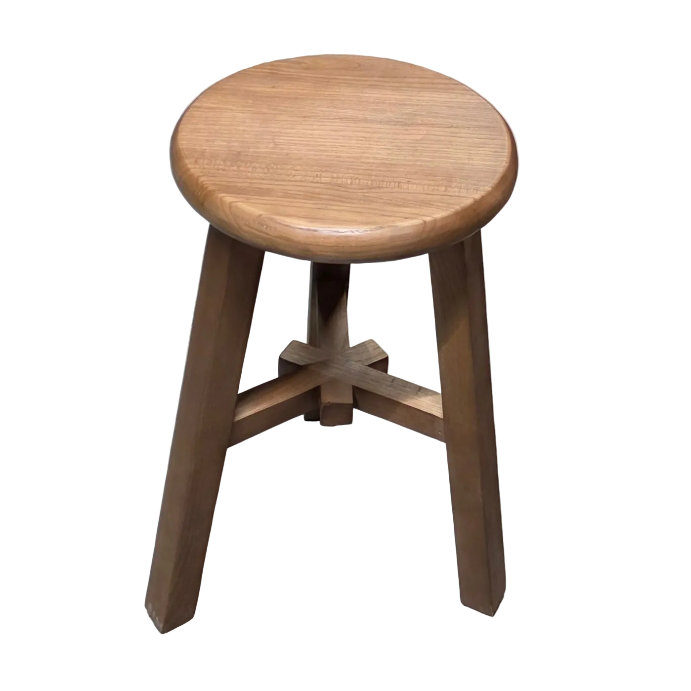 Reclaimed Wood Stool Brown