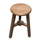 Reclaimed Wood Stool Brown
