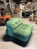 Soriana Style Lounge Chair Suede Green