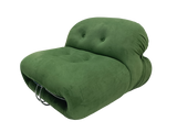 Soriana Style Lounge Chair Suede Green