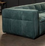 Cubic Studio Sofa Teal Corduroy 2 Seater