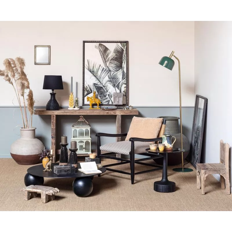 Smokey Glass Coffee Table Stein 45cm