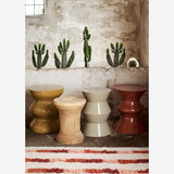 Enamel Stool Taupe Madam Stoltz