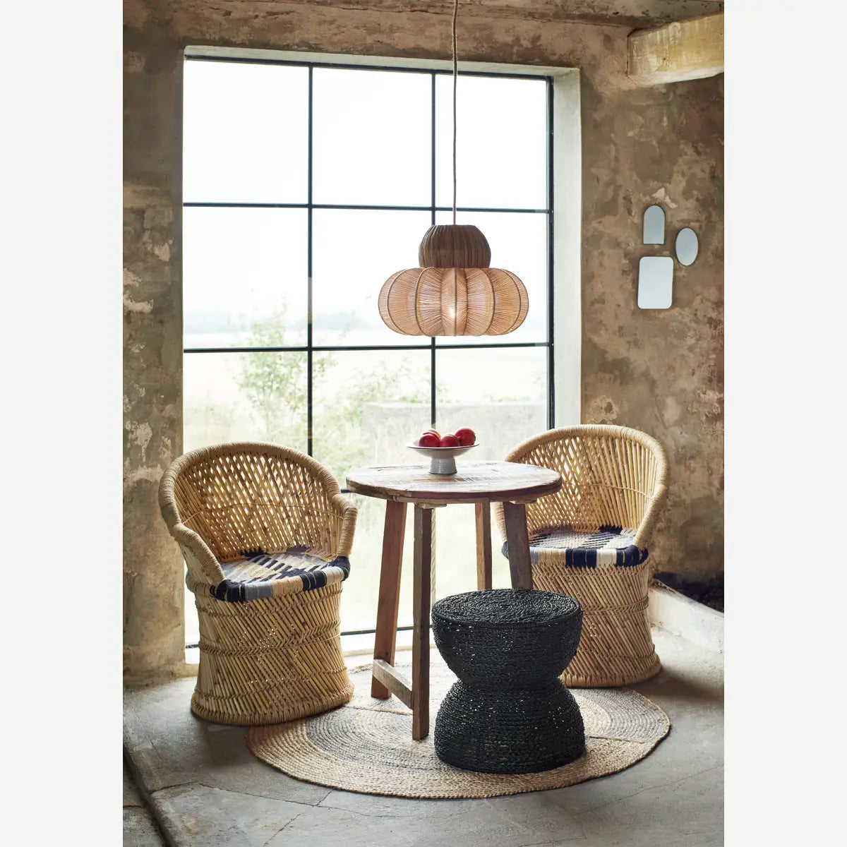 Bamboo Chair With Cotton Madam Stoltz