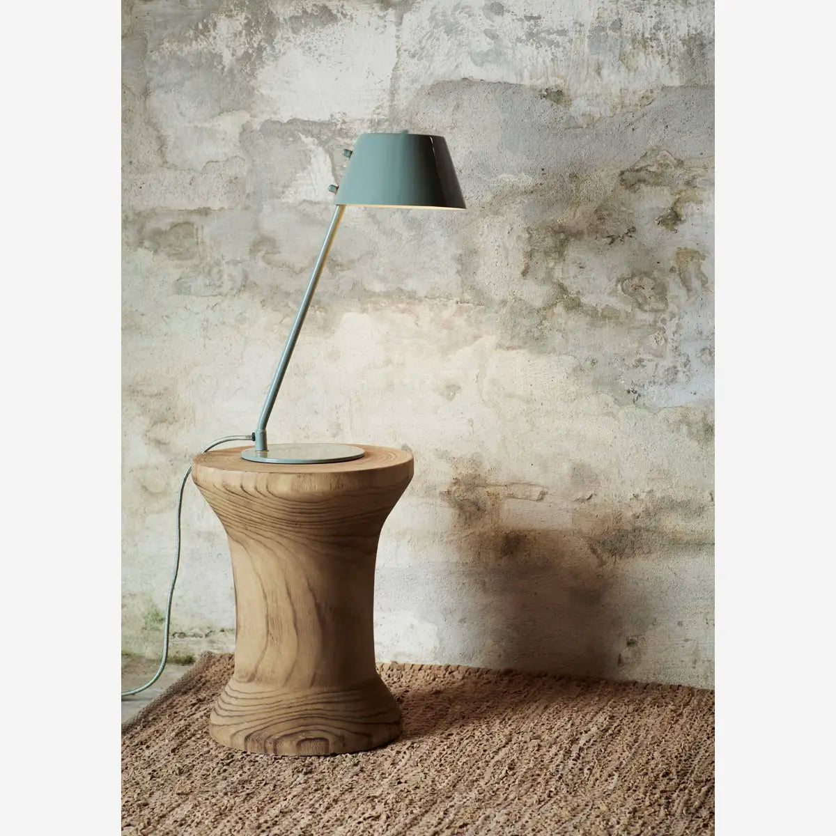 Enamel Table Lamp Dark Green - Madam Stoltz