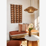 Cotton Seating Mat Rust, Sand, Off White