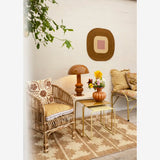 Cotton Seating Mat Mustard, Sand, 0ff White