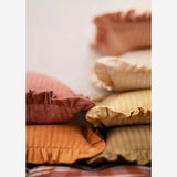 Ruffle Cushion Rust 50x50cm