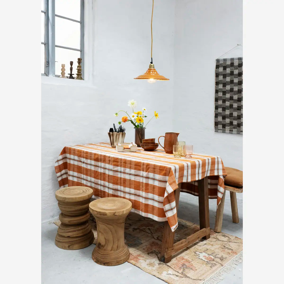 Wooden Stool Swirl