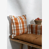 Striped Cotton Mattress Sugar Almond, Black- Madam Stoltz