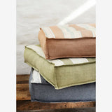 Striped Cotton Sitting Pad Blue, white, grey