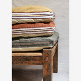 Cotton Seating Mat Mustard, Sand, 0ff White