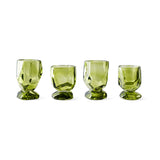 HKLIVING Glasses Emerald Nienke Sikkema, set of 4