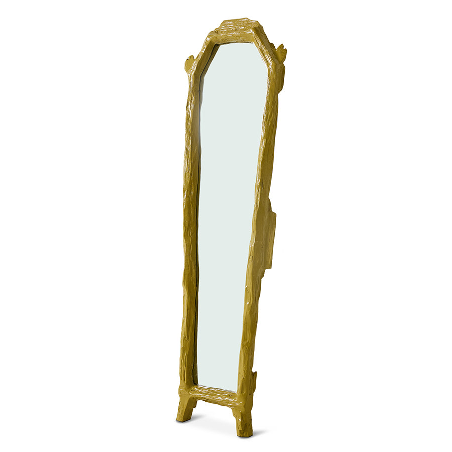 HKLIVING Antique floor mirror, khaki
