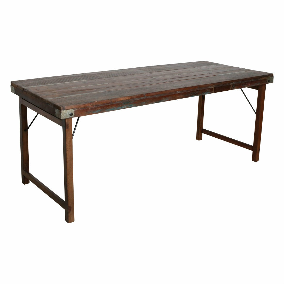 Dining Table Folding Brown XL