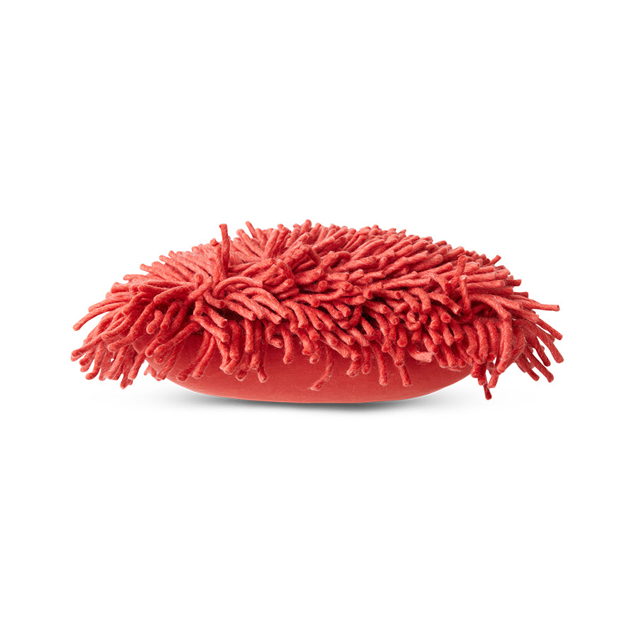 HKliving Rugged Woolen Cushion Cherry Red, 50x50cm
