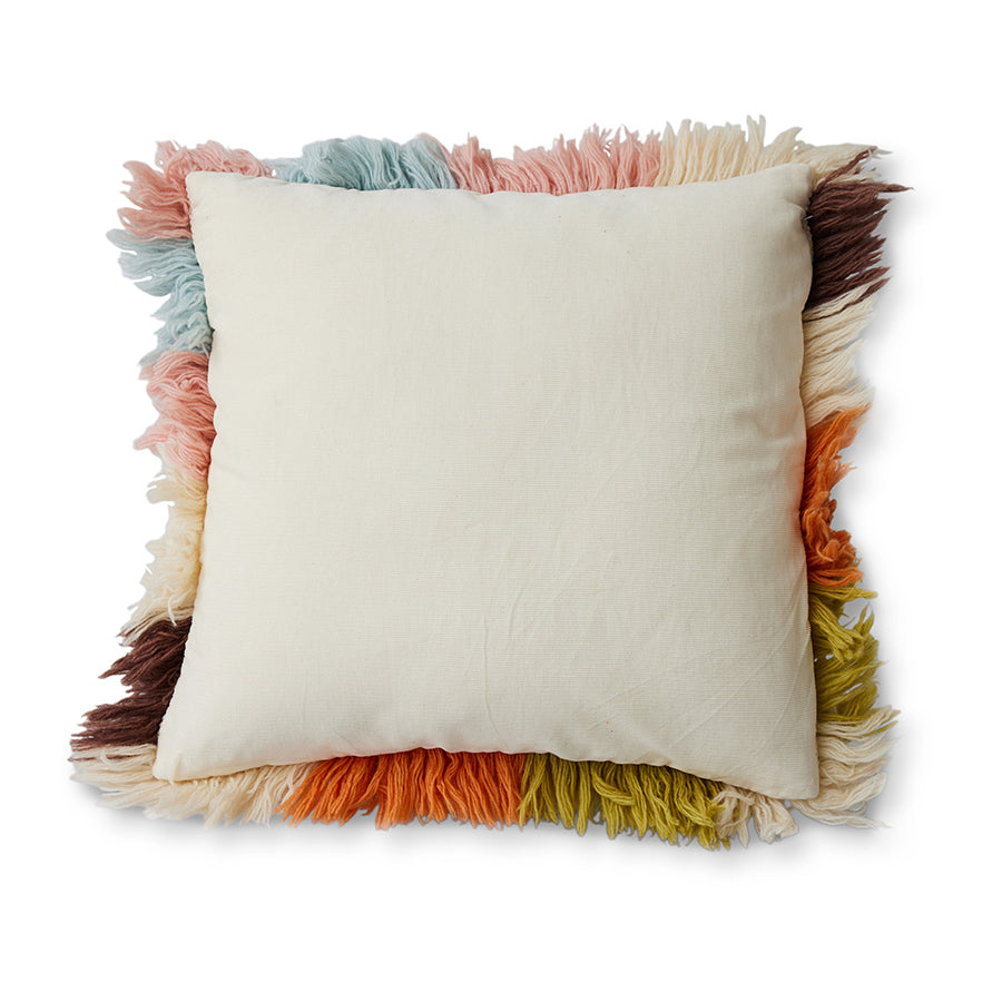 HKliving Fluffy Cushion Striped