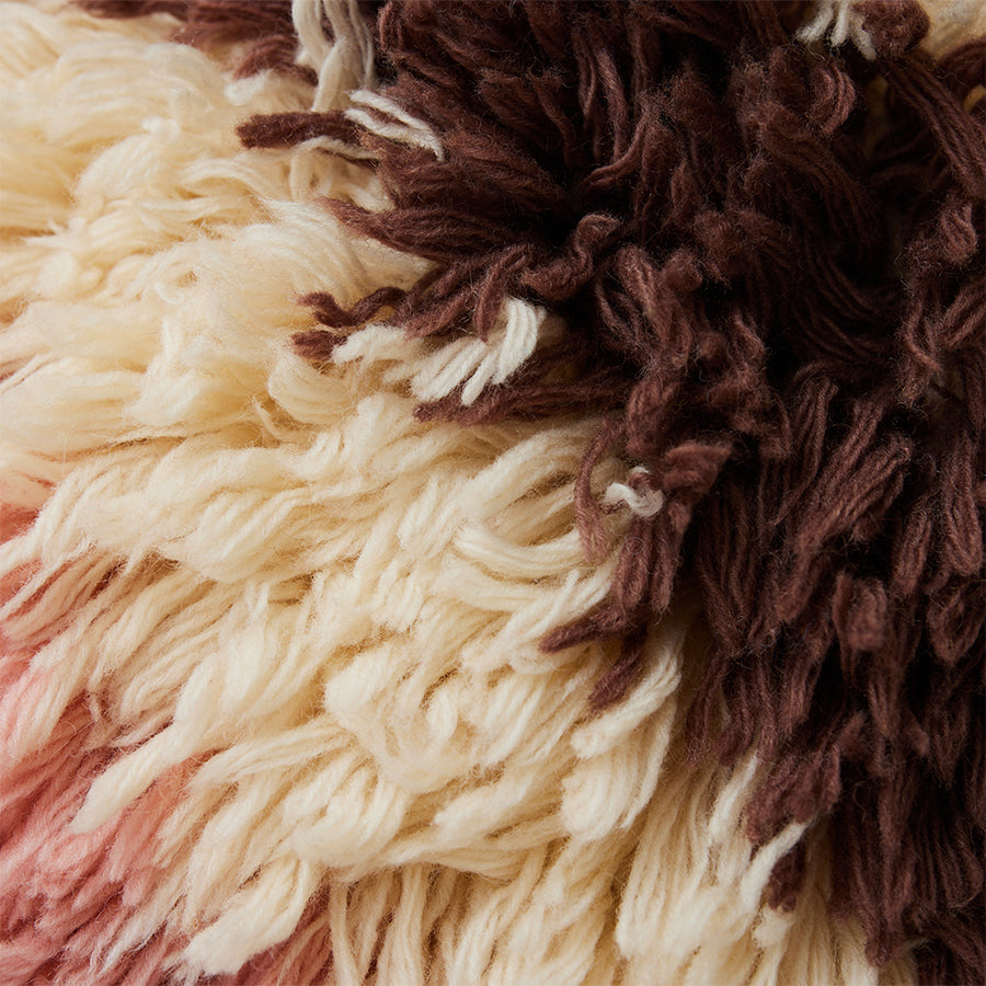 HKliving Fluffy Cushion Striped