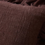 Close-up of brown fabric texture