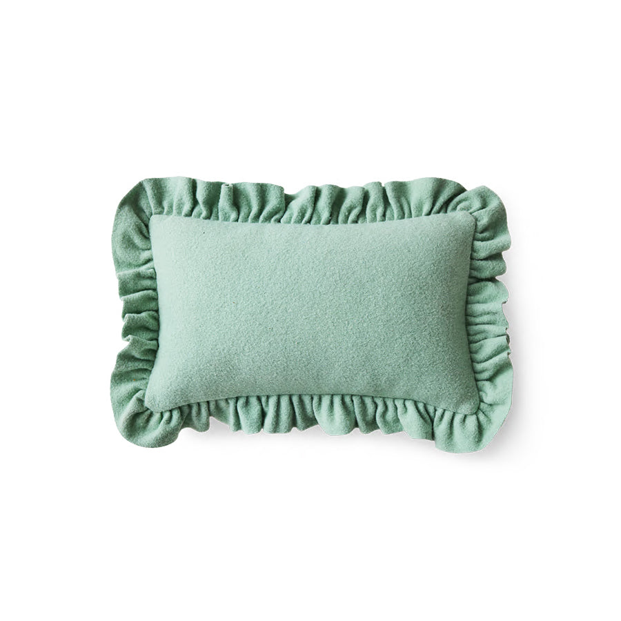 HKLIVING Felt Cushion mint 60x40cm