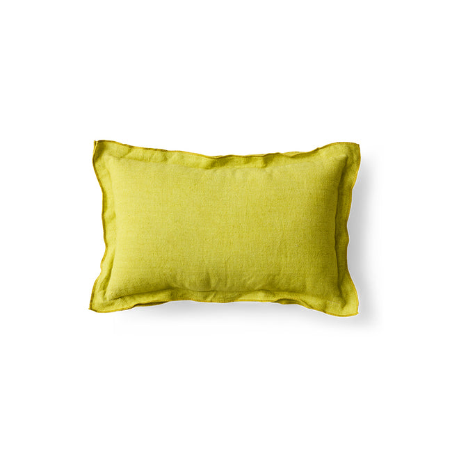 HKLIVING Linen cushion lemongrass 50x30cm