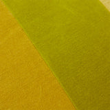 HKliving Striped Velvet Cushion Yellow/Green, 40x60cm