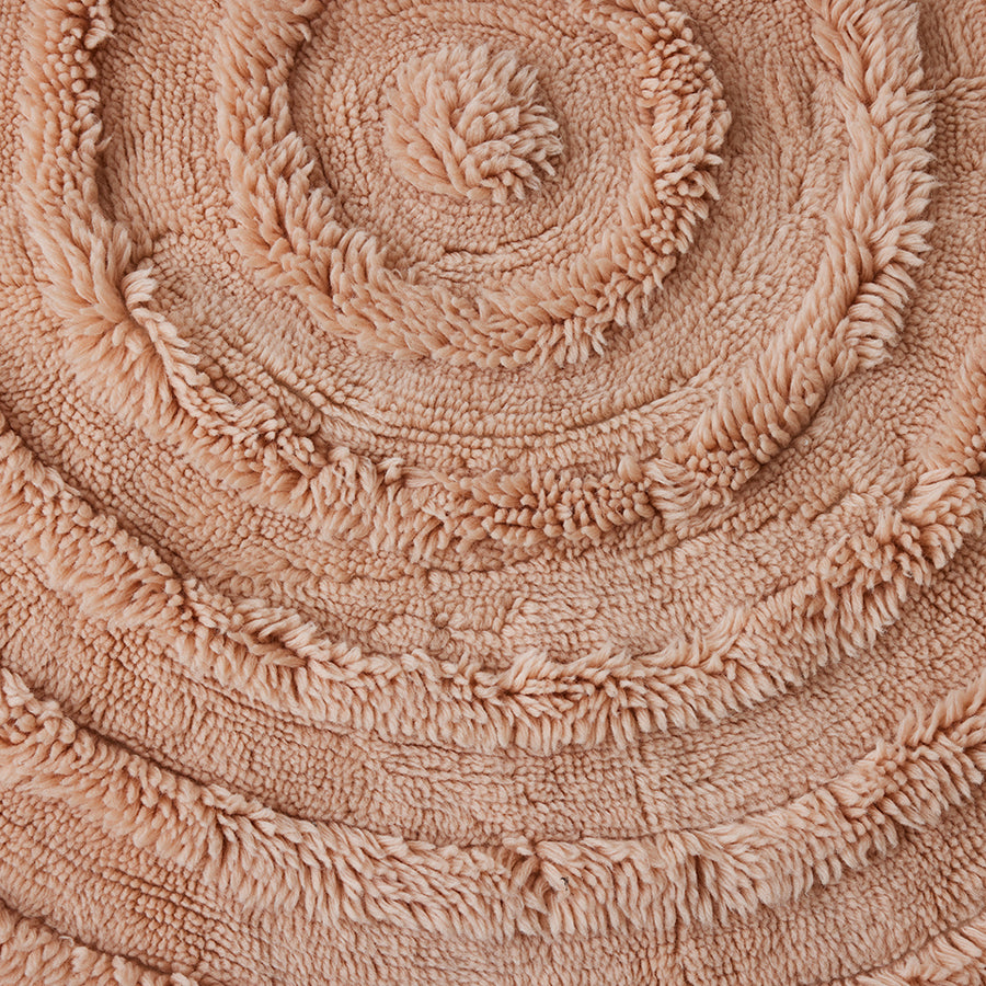 HKliving Round Woolen Rug Soft Pink (ø150cm)