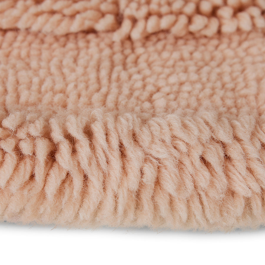 HKliving Round Woolen Rug Soft Pink (ø150cm)