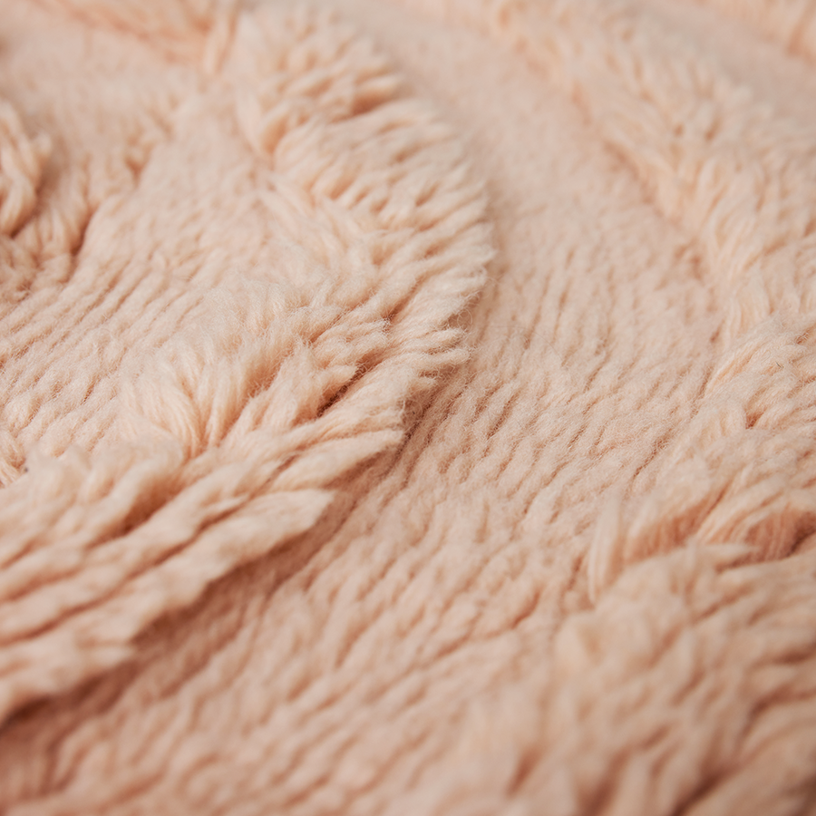 HKliving Round Woolen Rug Soft Pink (ø150cm)