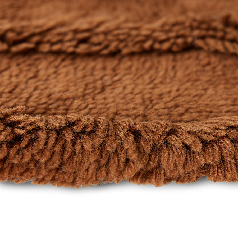 HKliving Round Woolen Rug Mahogany (ø150cm)