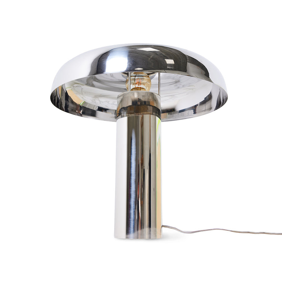 HKliving Mushroom Table Lamp Chrome
