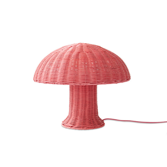 HKliving Rattan Table Lamp Blush