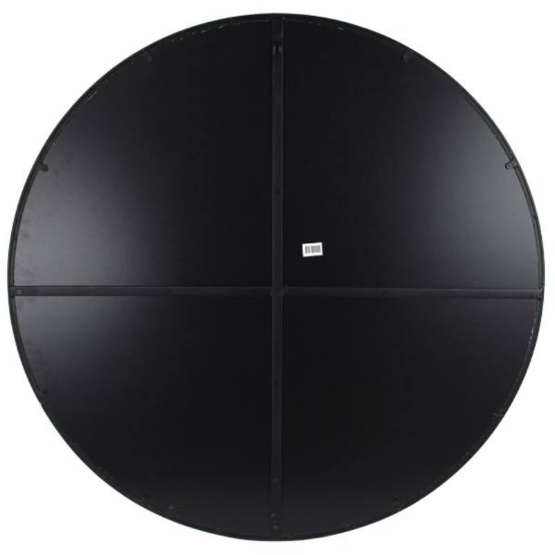 Round Mirror Black 96cm
