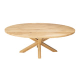 Solid Oak Oval Dining Table/ Star Frame by Strachel A.F.