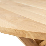 Solid Oak Oval Dining Table/ Star Frame by Strachel A.F.