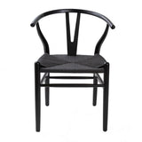 Hans J Wegner style Wishbone Chair - All Black