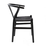 Hans J Wegner style Wishbone Chair - All Black
