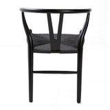 Hans J Wegner style Wishbone Chair - All Black