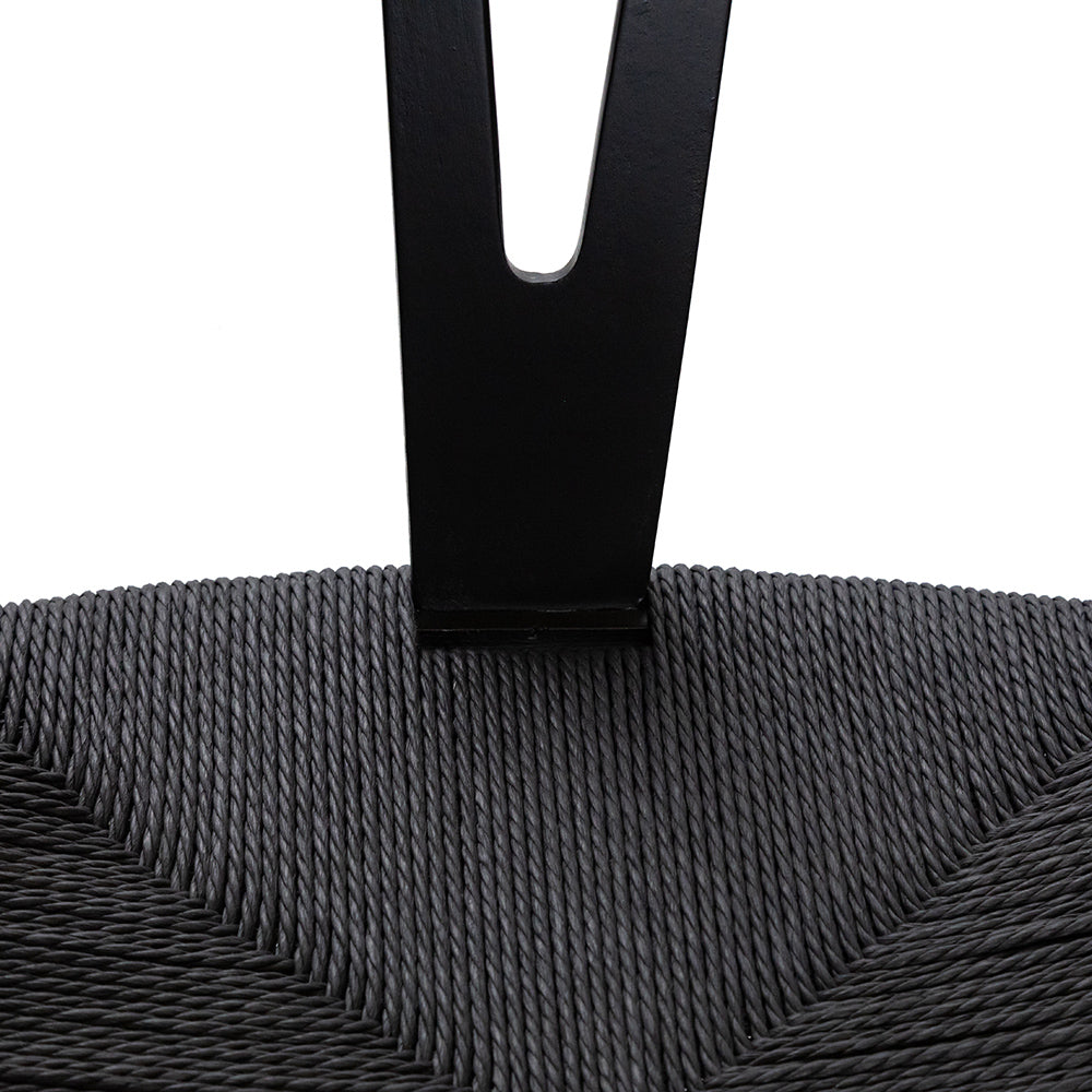 Hans J Wegner style Wishbone Chair - All Black