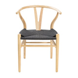 Hans J Wegner style Wishbone Chair -Natural/Black