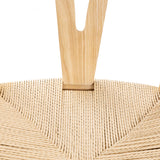 Hans J Wegner style Wishbone Bar Stool - Natural