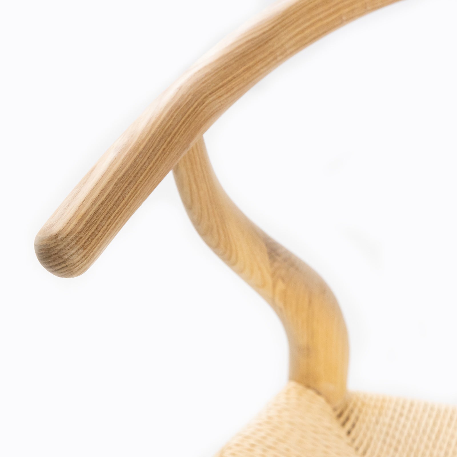 Hans J Wegner style Wishbone Bar Stool - Natural