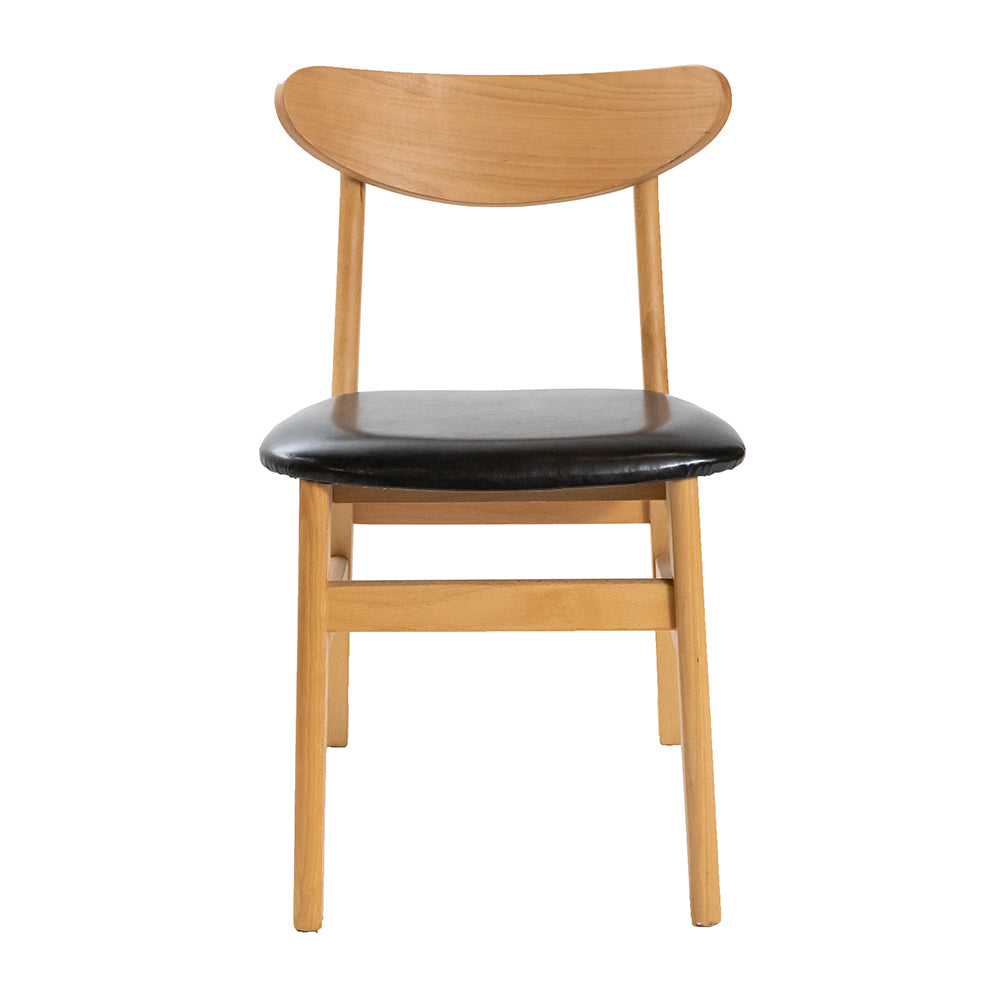 Doris Dining Chair - PU Leather Black