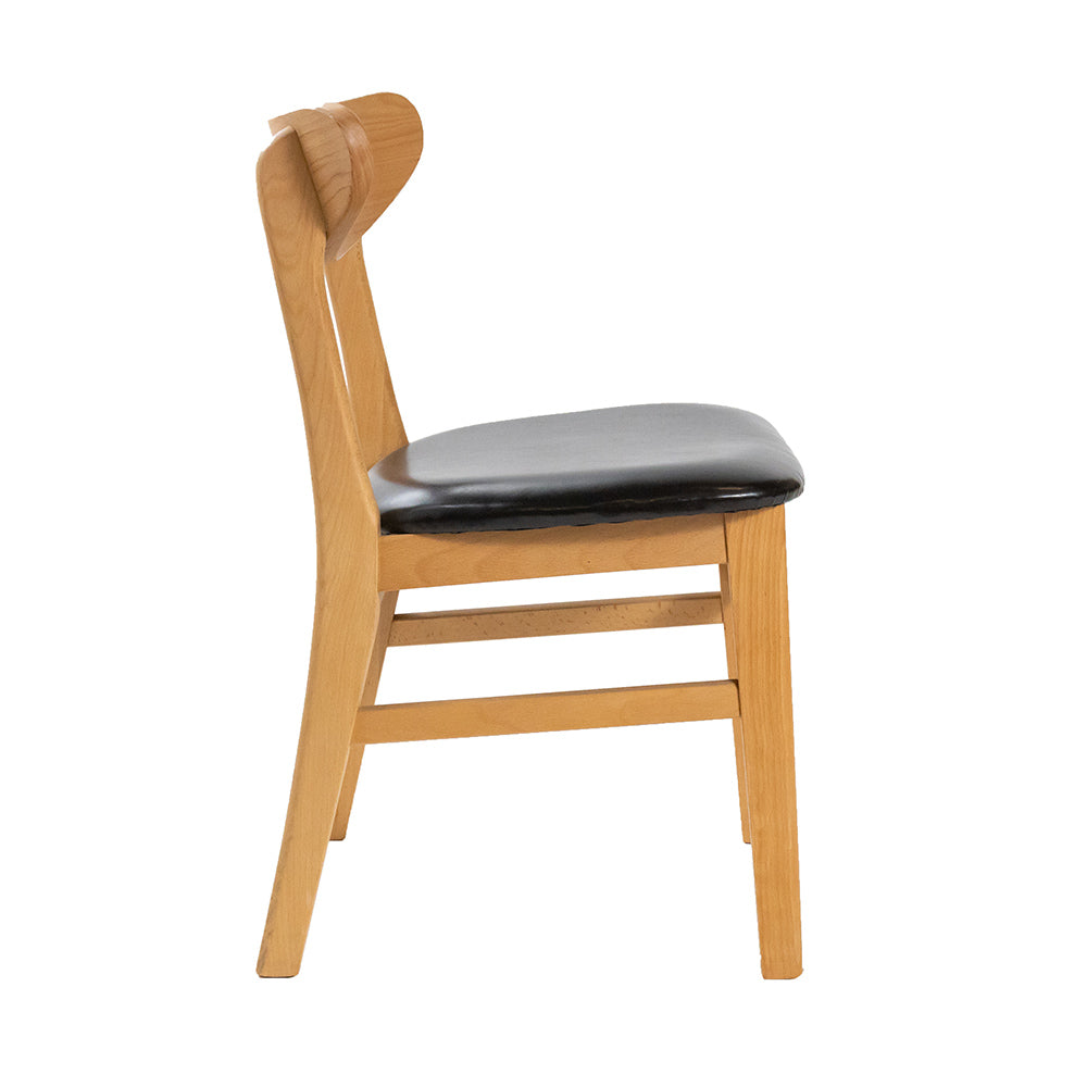 Doris Dining Chair - PU Leather Black