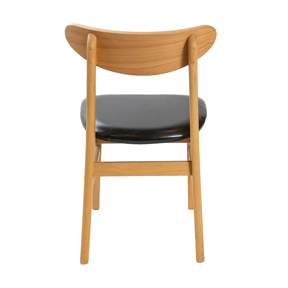 Doris Dining Chair - PU Leather Black