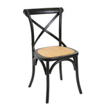 Crossback Chair Black / Natural