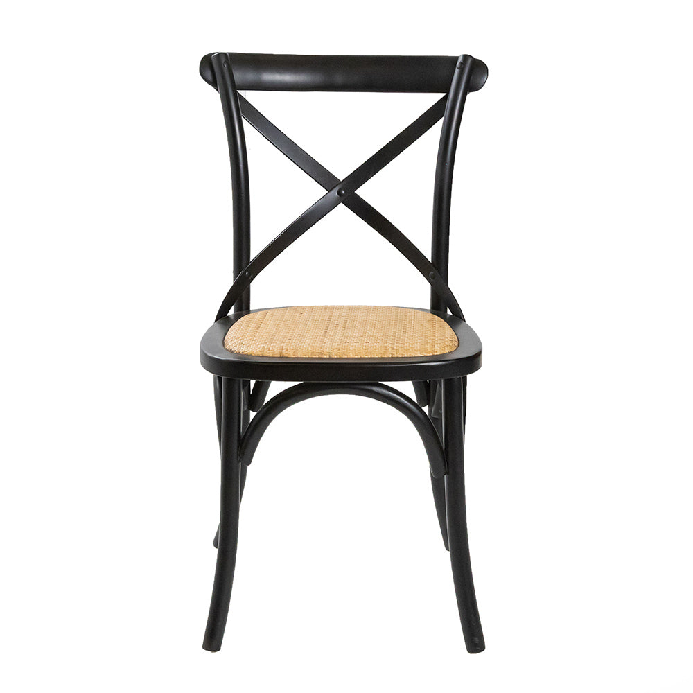 Crossback Chair Black / Natural