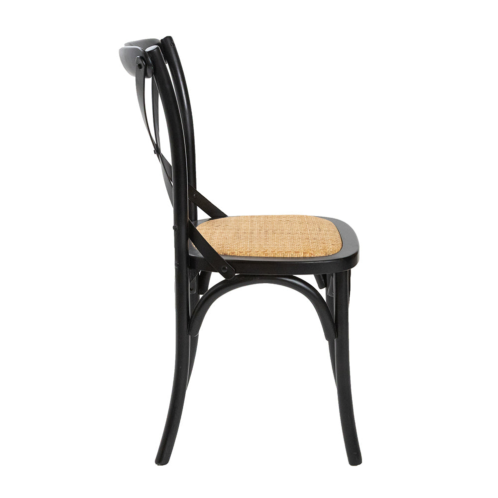 Crossback Chair Black / Natural