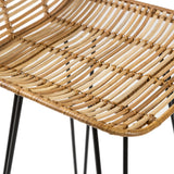 HKliving Rattan Bar Stool Natural