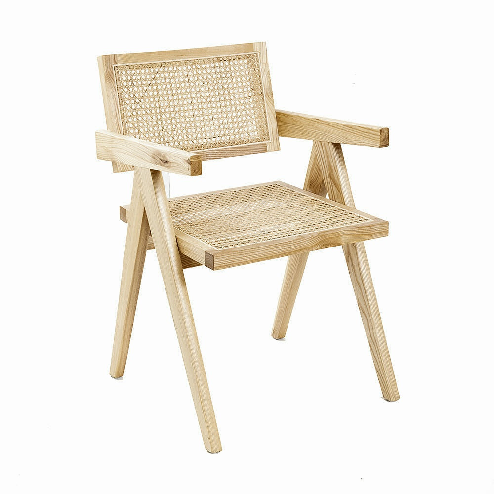 Pierre Jeanneret Style Chair Natural